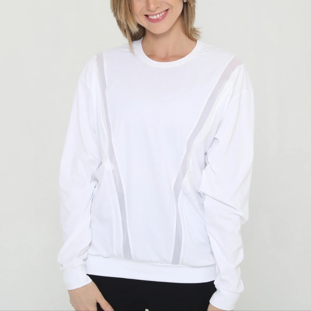 Sweat & Milk Ivy Mesh Nursing Pullover NWT
